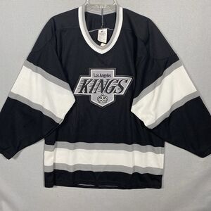 Vintage Los Angeles Kings CCM Hockey Air Knit Jersey Large NHL Made In USA NWT